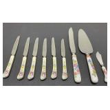 Cake Set, Cheese Knife, Six Knives