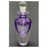 Signed Art Glass Perfume Bottle