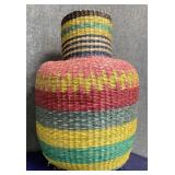 Large Multi Colored Seagrass Basket
