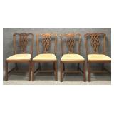 Set of Four Chippendale Mahogany Side Chairs