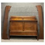 Full Size Wood Sleigh Bed