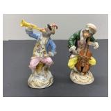 Two Dresden Monkeys, Trumpet Player and Cellist