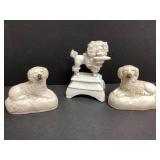 Three Staffordshire Poodles