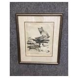 The Feline Family Etching