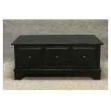 Vintage Lane Painted Black Cedar Chest