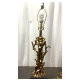 Vintage Gold Tree Branch Lamp