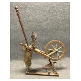 Antique Hand Crafted Spinning Wheel