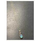 10 KT Opal Pendant and 10 KT Chain