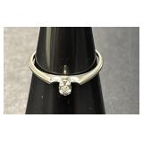 14 KT WG Vintage Diamond Ring
