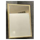 Large Gold-Framed Beveled Wall Mirror