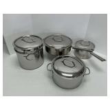 Four Piece Set of Cuisinart Stainless Steel
