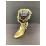 Brass Victorian Ladyï¿½s Boot Planter