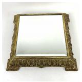 Hollywood Regency Gilt Gold Vanity Display Mirror