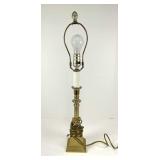 Vintage Brass Candle Stick Lamp