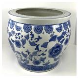 Large Blue and White Porcelain Jardinere