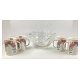 Mikasa Fruit Bowl with Mugs