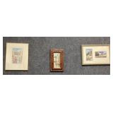 Three Framed Art Pieces