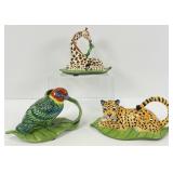 Set of Three Vintage Out of Africa Napkin Rings