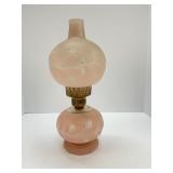 Vintage Pink Satin Lamp