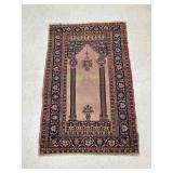 Small Hand Knotted Multi Colored Rug
