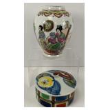 Two Vintage Porcelain Decor Pieces
