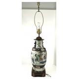 Antique Chinese Nanking Porcelain Table Lamp