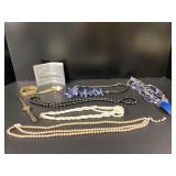 Costume Jewelry and Three Watches