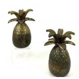 Pair of Vintage Brass Candle Holders