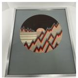 Framed Bargello Embroidery