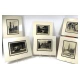 Six Signed Vintage Photos of Luneburg Germany