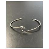 Designer Sterling Abstract Bracelet