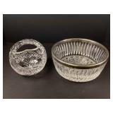 Crystal Bowl and Basket