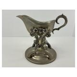 Vintage Silver Plate Gravy Boat on Stand