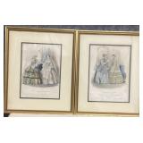 Pair of French Fashion Prints