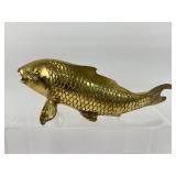 Vintage Brass Koi Figurine