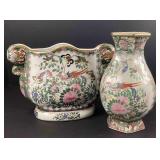 Hand Painted Oriental Vases