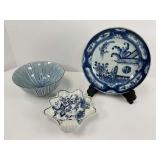 Collection of Blue and White Ceramics