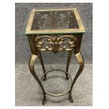 Glass Top Iron Table