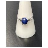 10 KT WG Star Sapphire Ring