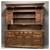 Large Pine Buffet with Hutch