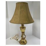 Heavy Metal Table Lamp with Shade