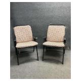 Pair of Folding Metal Outdoor Chairs
