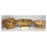 Maple Wood Turned Bowls