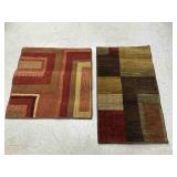 Multi Colored Modern Nylon/Polypropylene Rug Mat