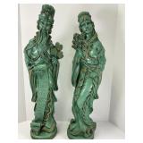 Two Vintage Asian Themed Statues