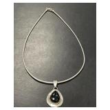 Sterling Onyx Necklace