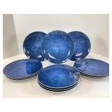 Set of Blue Plates