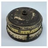 Vintage Rotary Tape Measure Clock