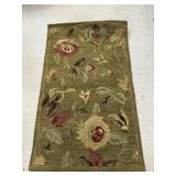 Floral Pattern Wool Rug with Various Colors