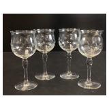 Four Cordial Glasses